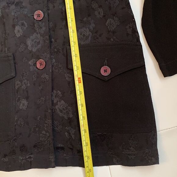 CAROLE LITTLE Womens Black Cardigan. 100% Rayon. Size 6 - Picture 7 of 9